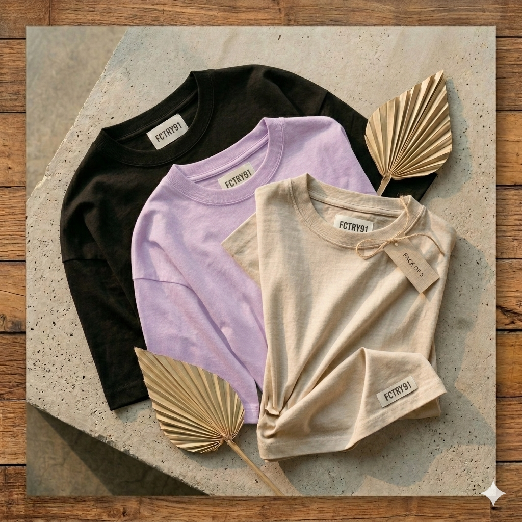 Pack of 3 Oversized Tee