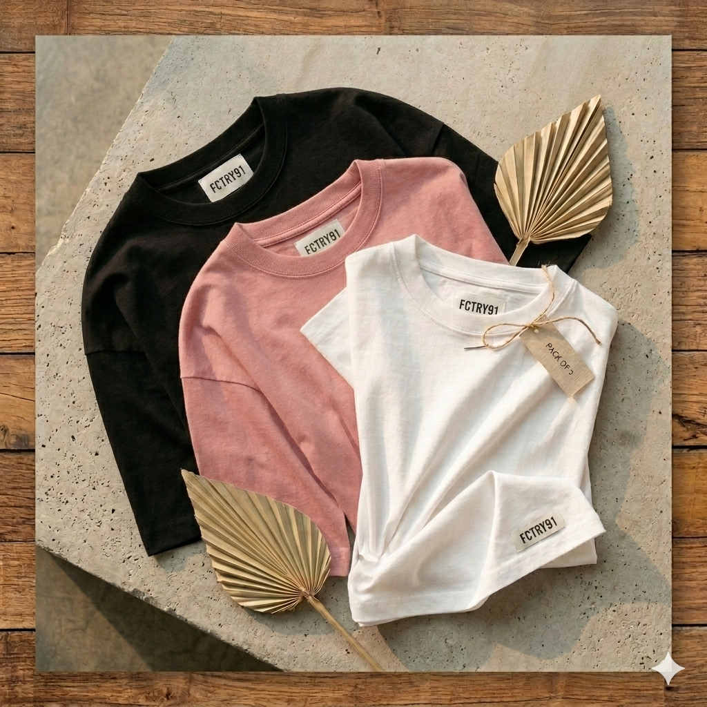 Pack of 3 Oversized Tee