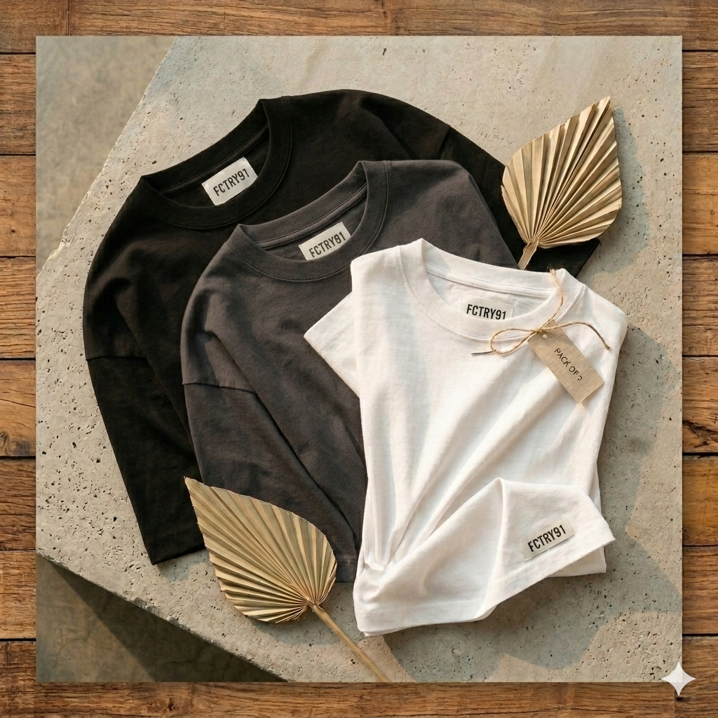 Pack of 3 Oversized Tee