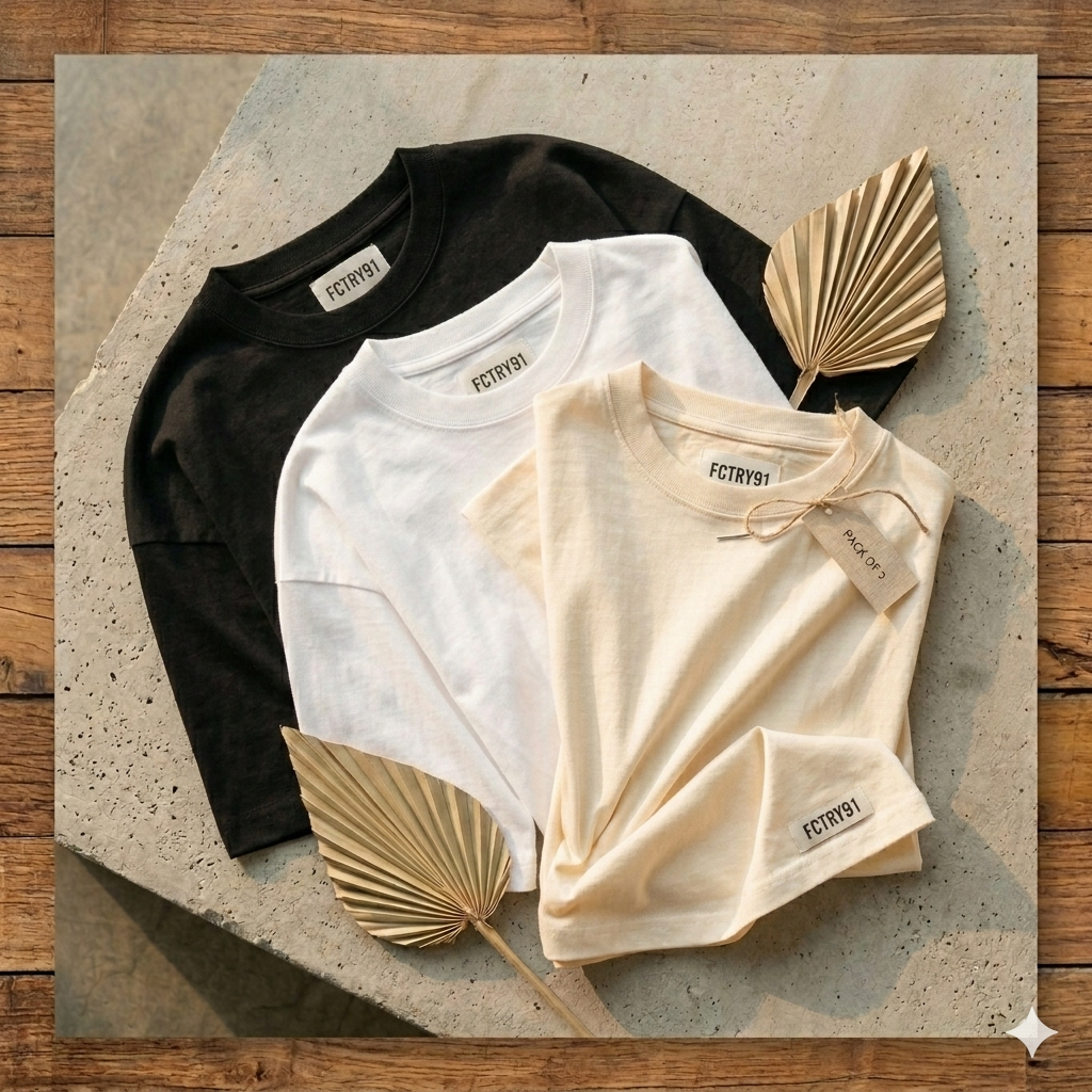 Pack of 3 Oversized Tee