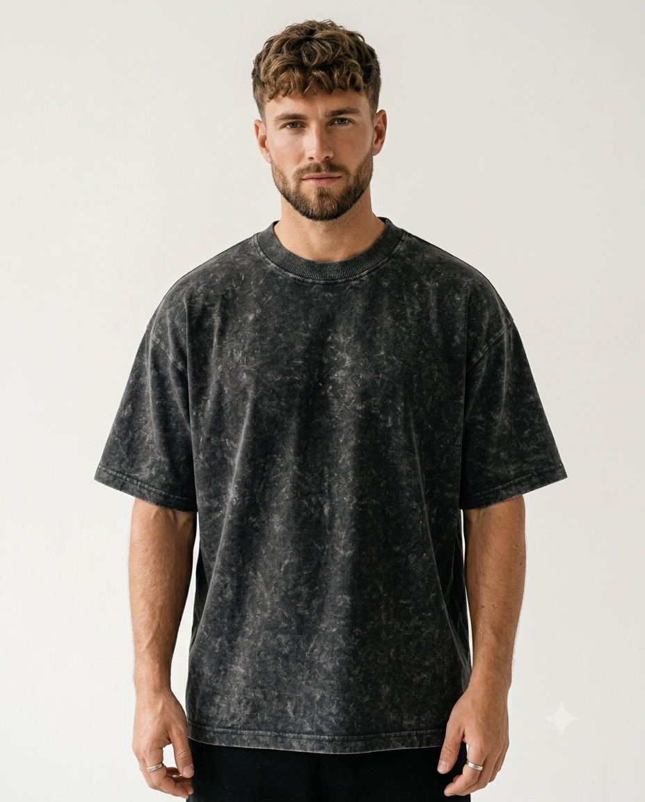 Acid Wash Oversized Tee