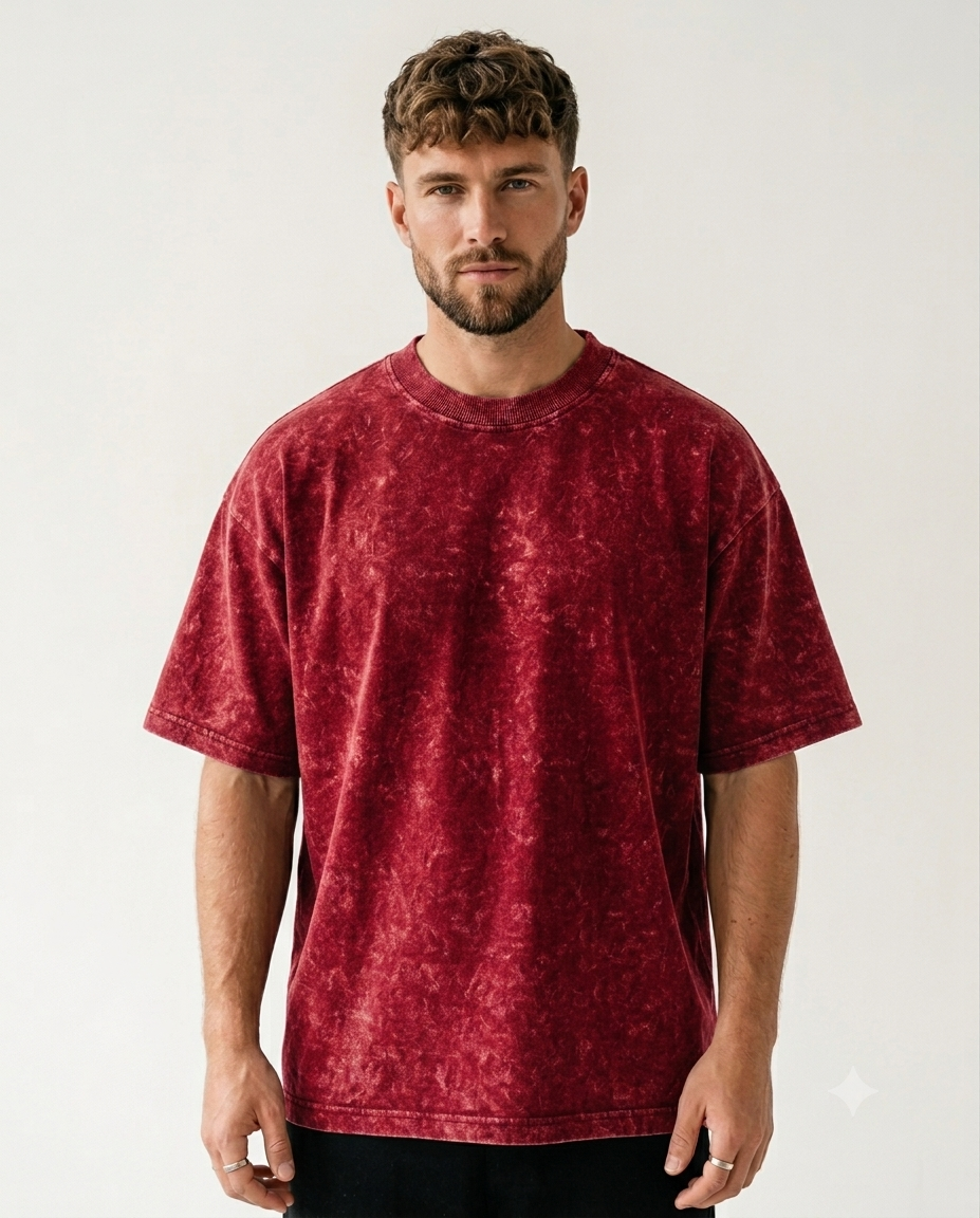 Acid Wash Oversized Tee