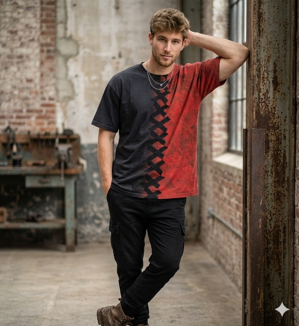 Dischrage Series oversized Tee