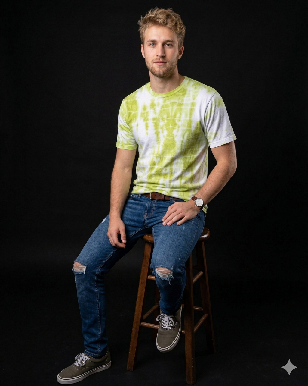 Matcha Mist Tie-Dye Tee