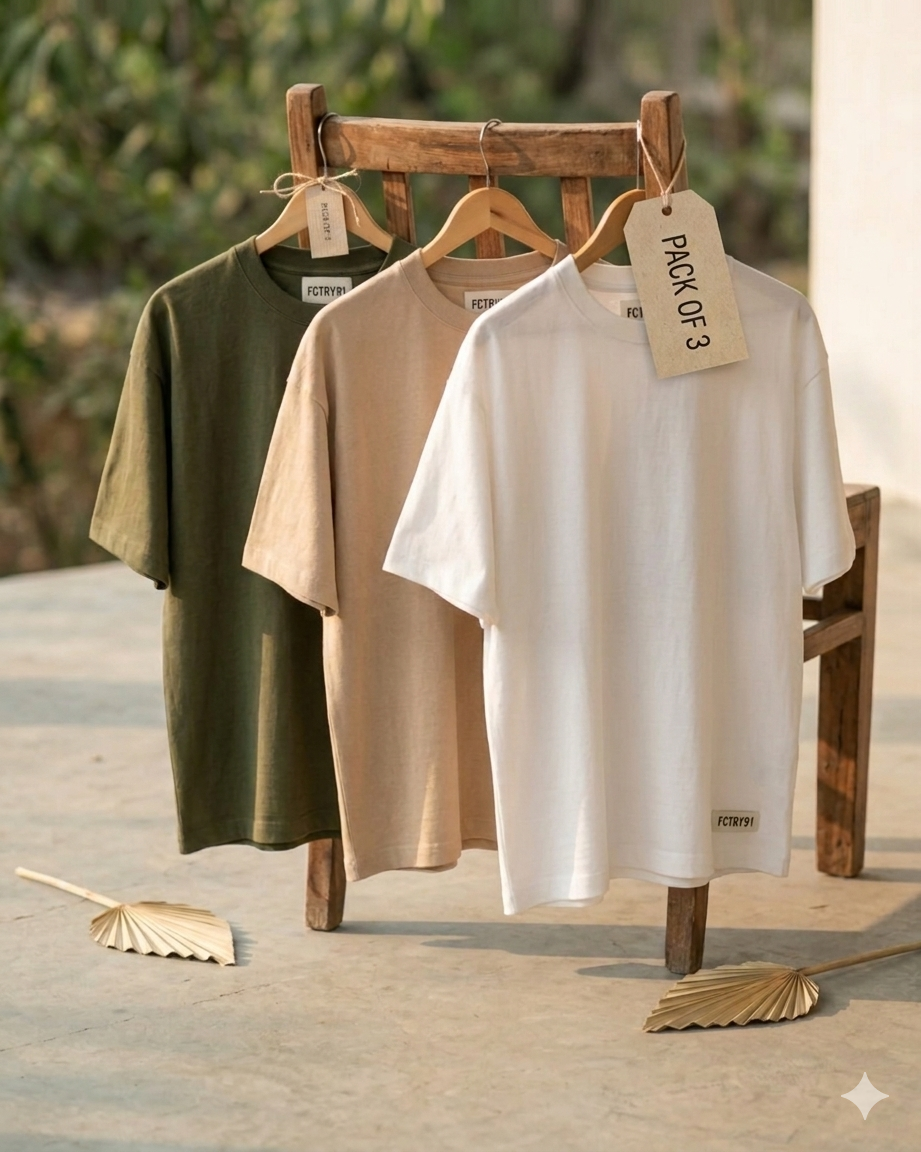 Pack of 3 Oversized Tee