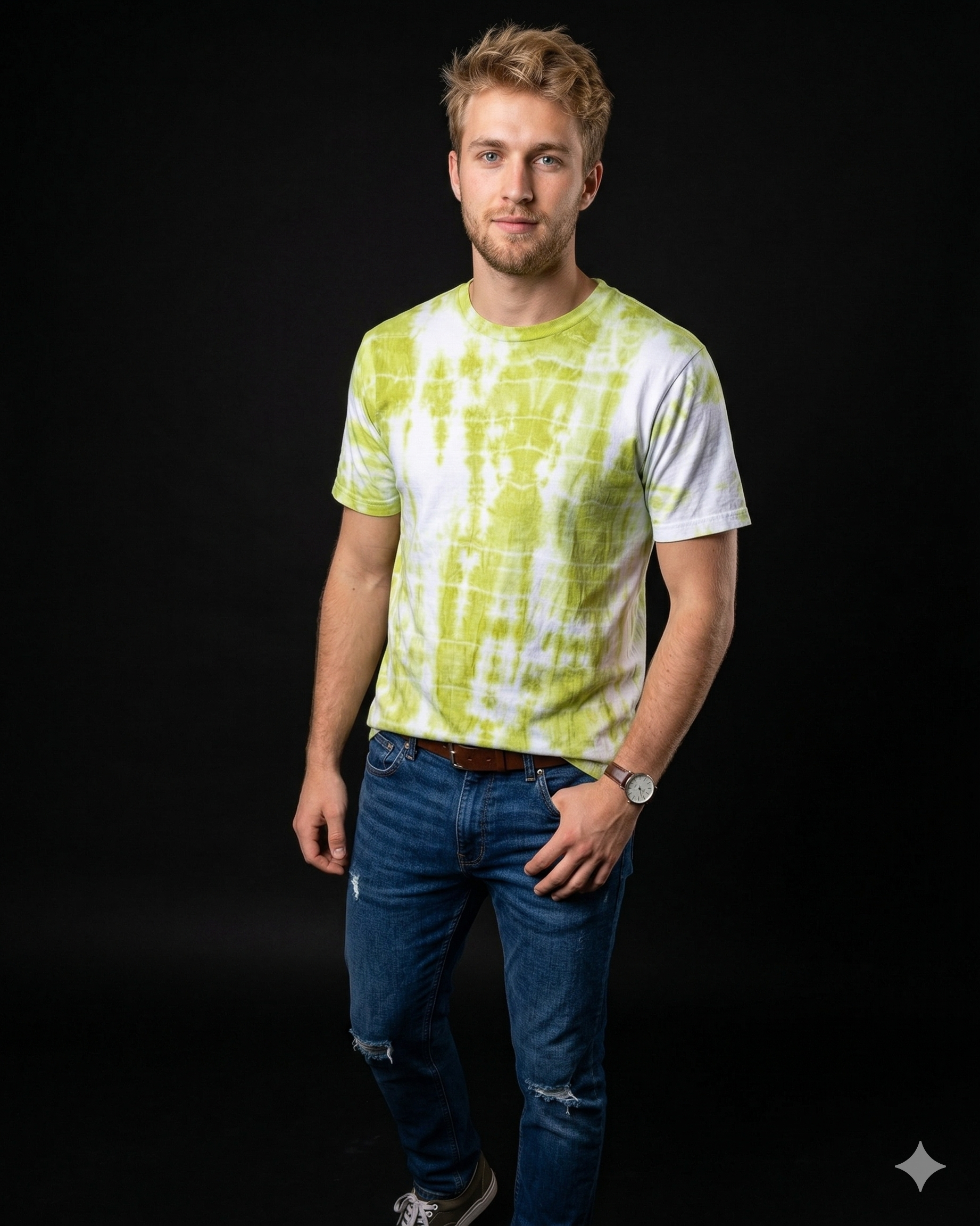 Matcha Mist Tie-Dye Tee