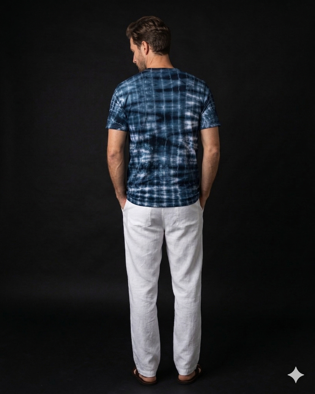 Linear Blue Regular Tee