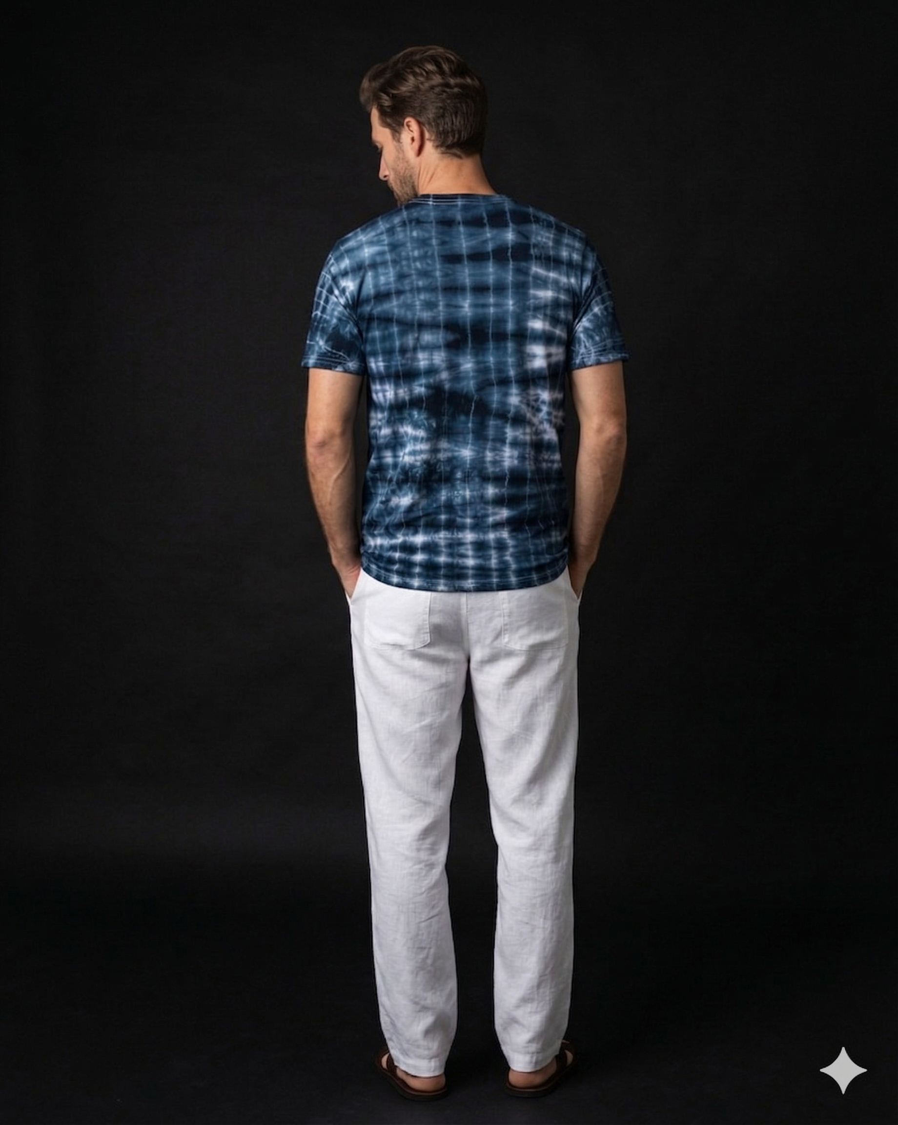 Linear Blue Regular Tee