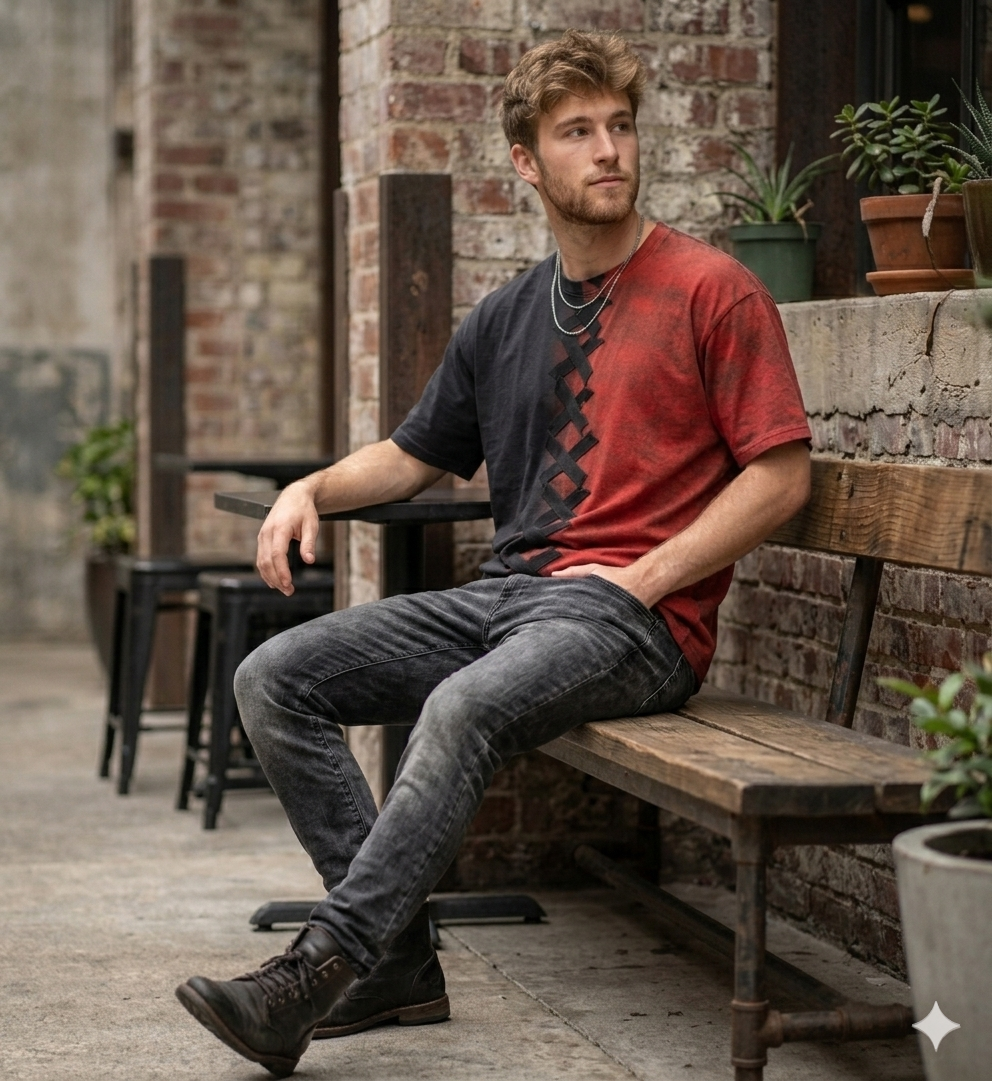 Dischrage Series oversized Tee