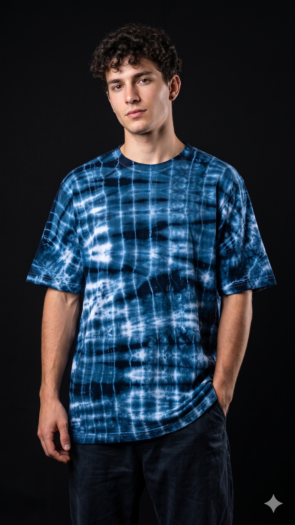 Grid Dye oversized Tee