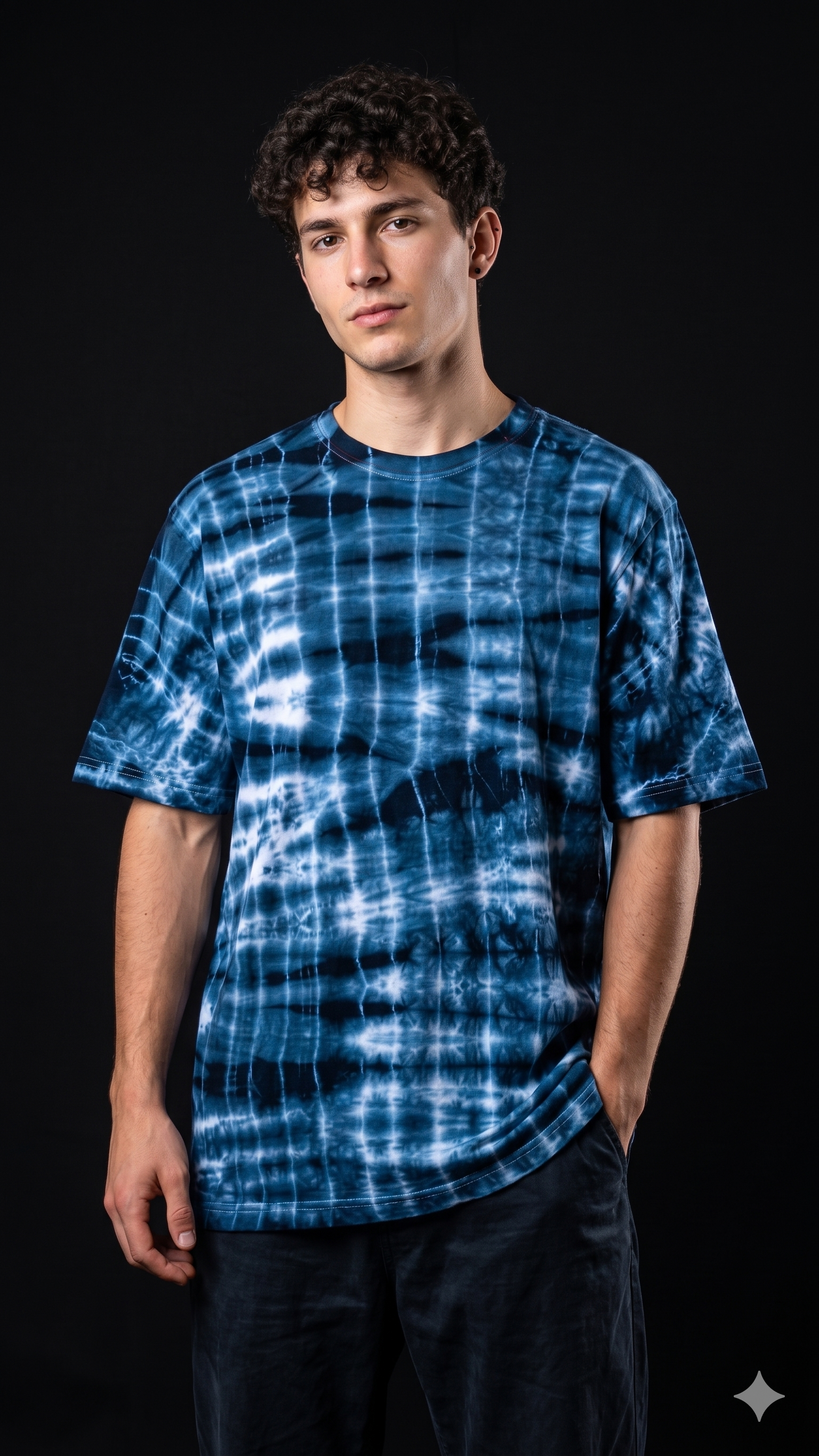 Grid Dye oversized Tee