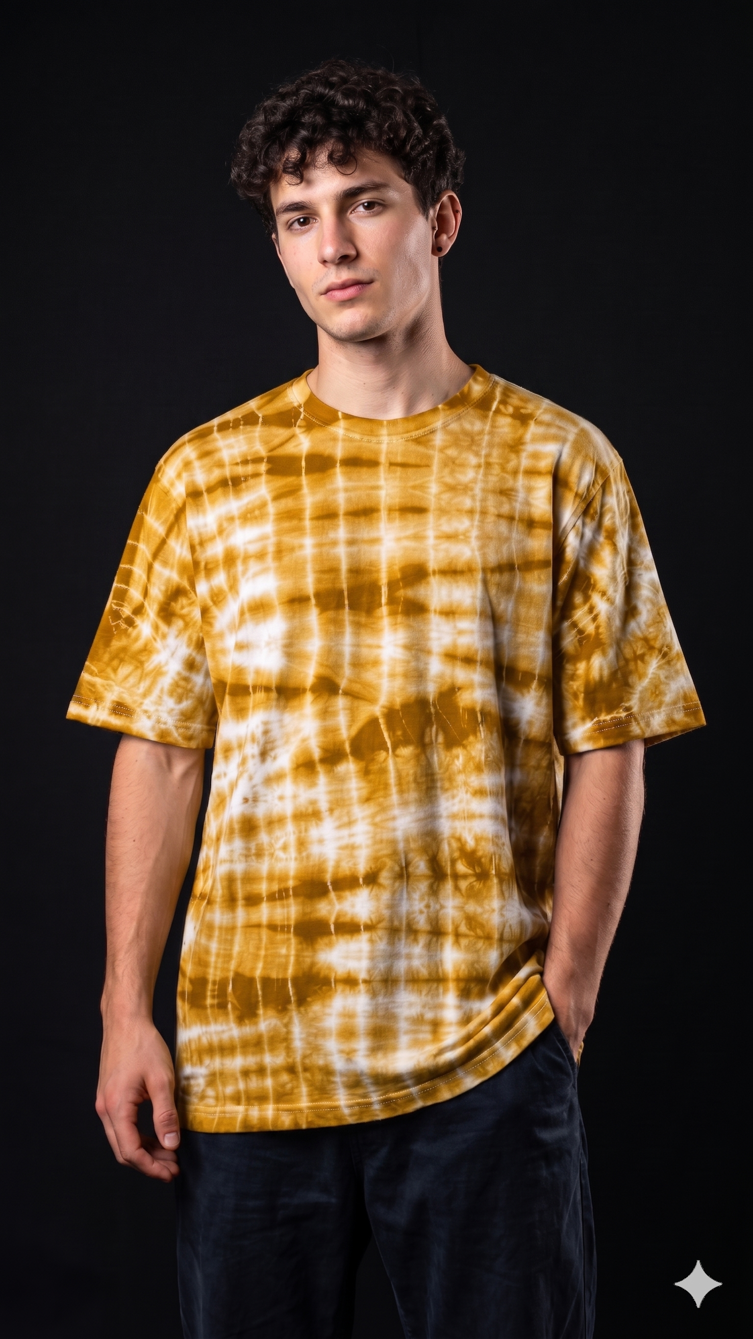 Grid Dye oversized Tee